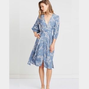 CHLOE MIDI DRESS IN CORNFLOWER CAP ESTELLE FLORAL